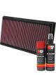 K&N Air Filter 33-2128 + Aerosol Recharge Kit