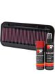 K&N Air Filter 33-2131 + Aerosol Recharge Kit