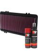 K&N Air Filter 33-2133 + Aerosol Recharge Kit
