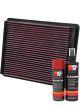 K&N Air Filter 33-2135 + Aerosol Recharge Kit