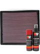 K&N Air Filter 33-2139 + Aerosol Recharge Kit