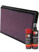 K&N Air Filter 33-2141-1 + Aerosol Recharge Kit
