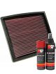 K&N Air Filter 33-2142 + Aerosol Recharge Kit