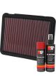 K&N Air Filter 33-2146 + Aerosol Recharge Kit