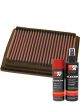 K&N Air Filter 33-2159 + Aerosol Recharge Kit