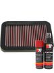 K&N Air Filter 33-2162 + Aerosol Recharge Kit