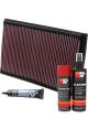 K&N Air Filter 33-2176 + Aerosol Recharge Kit
