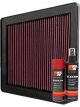 K&N Air Filter 33-2179 + Aerosol Recharge Kit