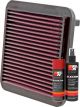 K&N Air Filter 33-2186 + Aerosol Recharge Kit