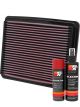 K&N Air Filter 33-2188 + Aerosol Recharge Kit