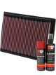 K&N Air Filter 33-2201 + Aerosol Recharge Kit