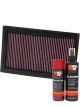 K&N Air Filter 33-2207 + Aerosol Recharge Kit
