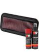 K&N Air Filter 33-2211 + Aerosol Recharge Kit