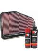 K&N Air Filter 33-2220 + Aerosol Recharge Kit