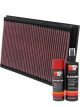 K&N Air Filter 33-2221 + Aerosol Recharge Kit