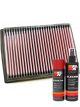 K&N Air Filter 33-2222 + Aerosol Recharge Kit