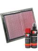 K&N Air Filter 33-2227 + Aerosol Recharge Kit