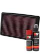 K&N Air Filter 33-2232 + Aerosol Recharge Kit