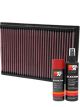 K&N Air Filter 33-2245 + Aerosol Recharge Kit