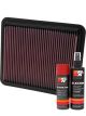 K&N Air Filter 33-2249 + Aerosol Recharge Kit
