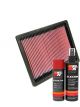 K&N Air Filter 33-2250 + Aerosol Recharge Kit