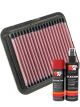 K&N Air Filter 33-2258 + Aerosol Recharge Kit
