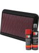 K&N Air Filter 33-2260 + Aerosol Recharge Kit