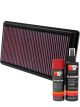 K&N Air Filter 33-2266 + Aerosol Recharge Kit