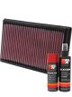 K&N Air Filter 33-2270 + Aerosol Recharge Kit