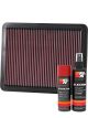 K&N Air Filter 33-2271 + Aerosol Recharge Kit