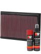 K&N Air Filter 33-2272 + Aerosol Recharge Kit