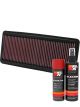 K&N Air Filter 33-2277 + Aerosol Recharge Kit