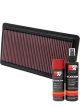 K&N Air Filter 33-2278 + Aerosol Recharge Kit