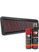 K&N Air Filter 33-2281 + Aerosol Recharge Kit