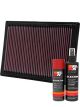 K&N Air Filter 33-2287 + Aerosol Recharge Kit