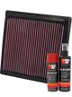 K&N Air Filter 33-2288 + Aerosol Recharge Kit