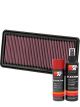 K&N Air Filter 33-2299 + Aerosol Recharge Kit