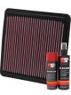 K&N Air Filter 33-2304 + Aerosol Recharge Kit