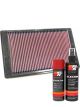 K&N Air Filter 33-2317 + Aerosol Recharge Kit