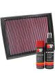 K&N Air Filter 33-2333 + Aerosol Recharge Kit