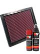 K&N Air Filter 33-2337 + Aerosol Recharge Kit