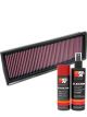 K&N Air Filter 33-2339 + Aerosol Recharge Kit