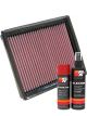 K&N Air Filter 33-2340 + Aerosol Recharge Kit