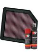 K&N Air Filter 33-2342 + Aerosol Recharge Kit