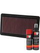 K&N Air Filter 33-2343 + Aerosol Recharge Kit
