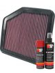 K&N Air Filter 33-2345 + Aerosol Recharge Kit