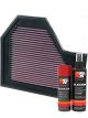 K&N Air Filter 33-2350 + Aerosol Recharge Kit