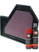 K&N Air Filter 33-2352 + Aerosol Recharge Kit