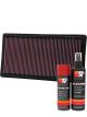 K&N Air Filter 33-2353 + Aerosol Recharge Kit
