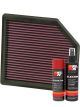 K&N Air Filter 33-2365 + Aerosol Recharge Kit